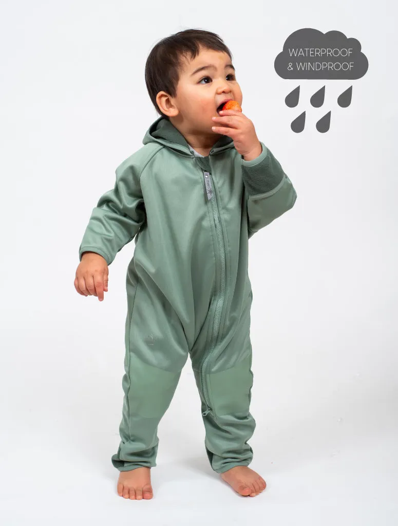 All-Weather Fleece Onesie - Basil