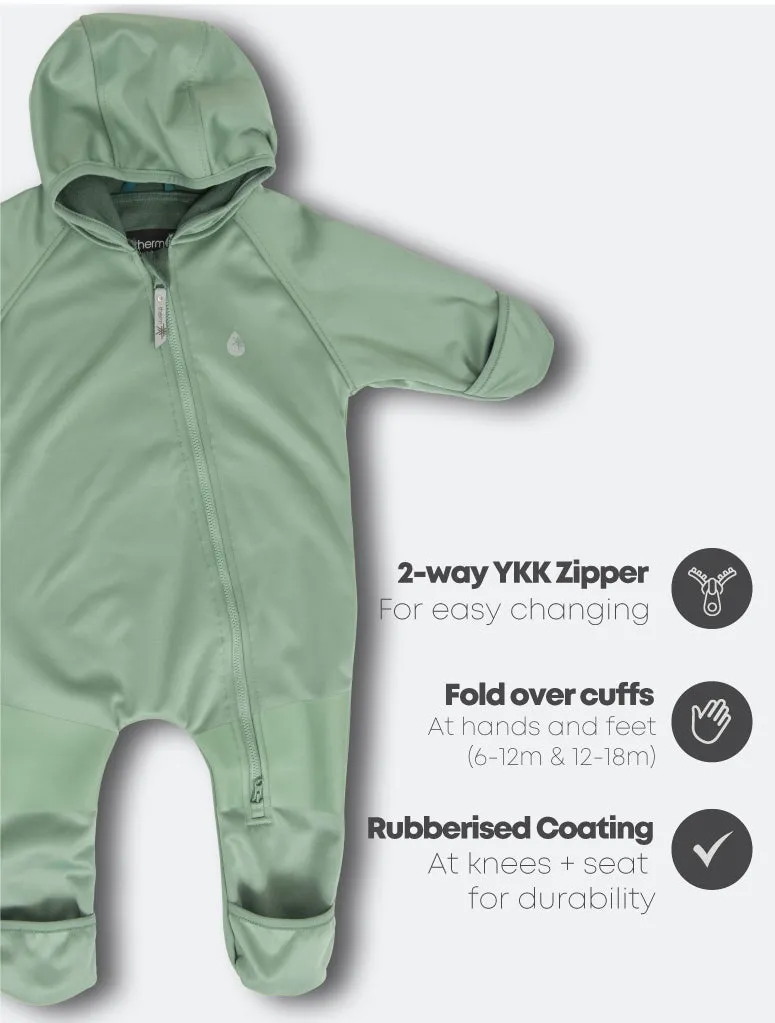 All-Weather Fleece Onesie - Basil