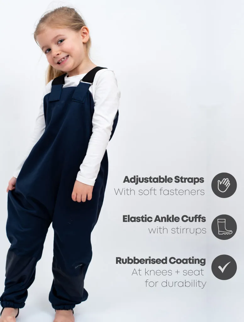 All-Weather Fleece Overalls - Navy