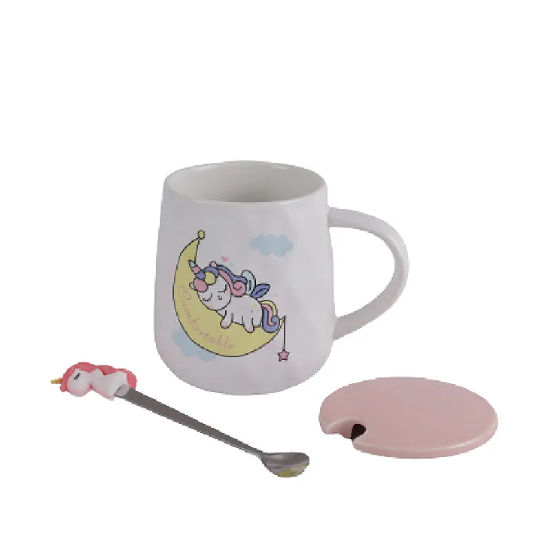 Amelia Unicorn Moon Mug With Lid | 350 ml