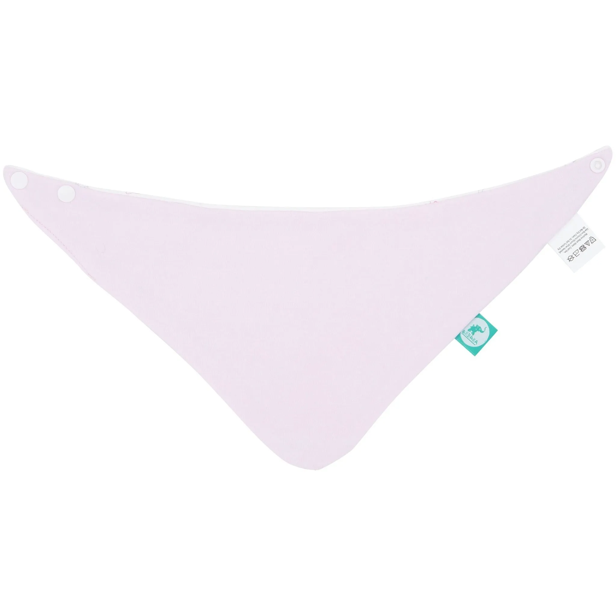 Baby Bib - Reversible Bandana Pink Bows 2-pack