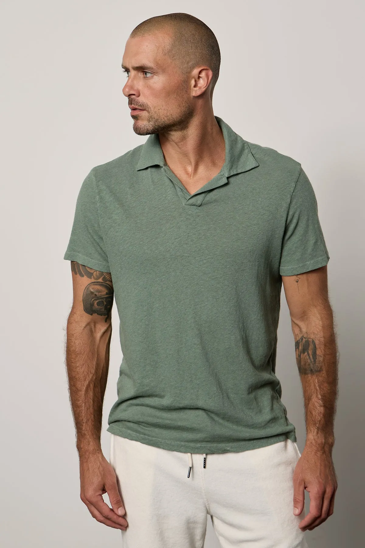 BECK LINEN BLEND POLO