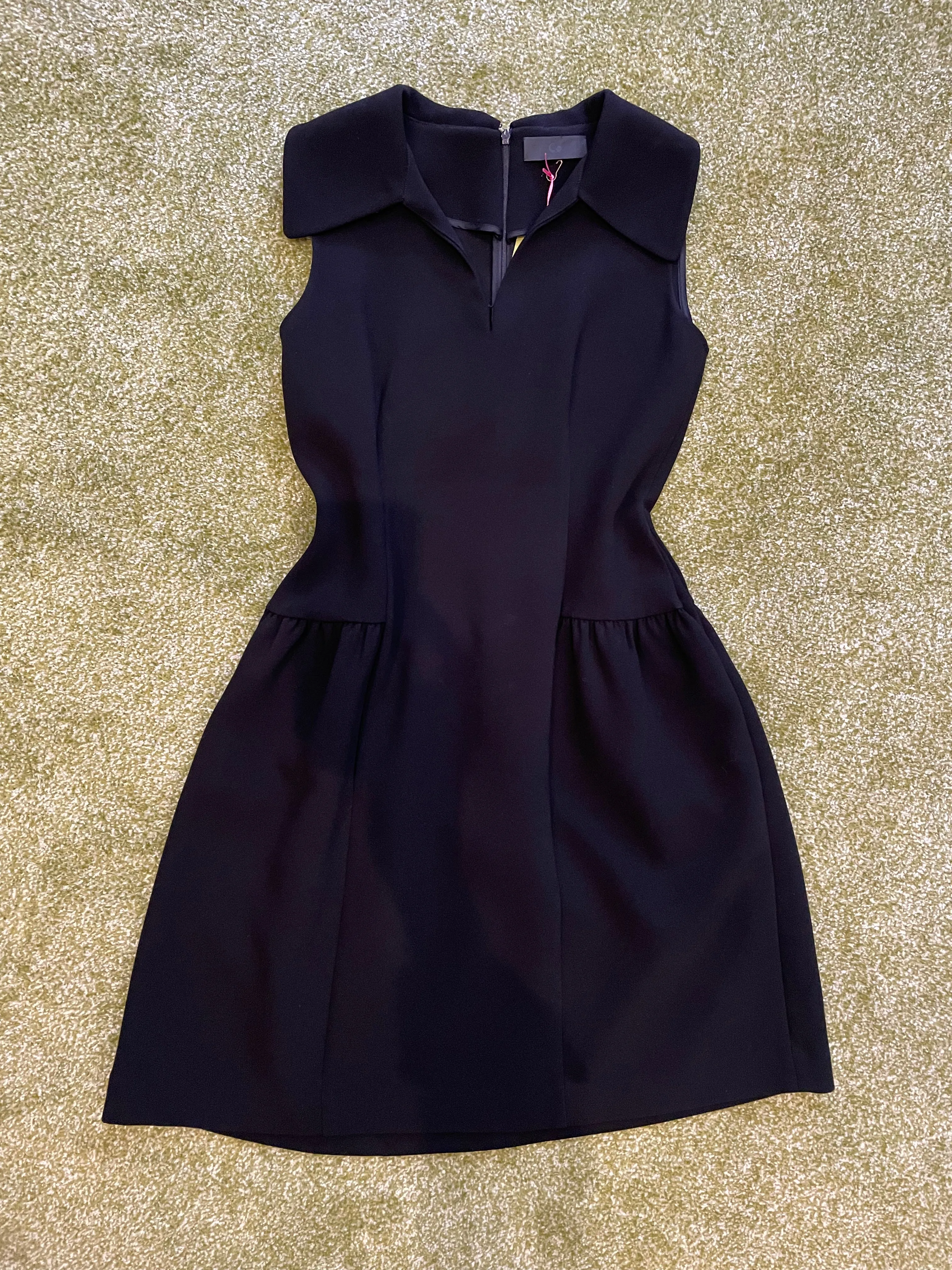 Black Wool Sleeveless Dress