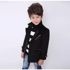 Boys Fashion Thicken Wool Blazer Coat - ONLY 1 LEFT !!!