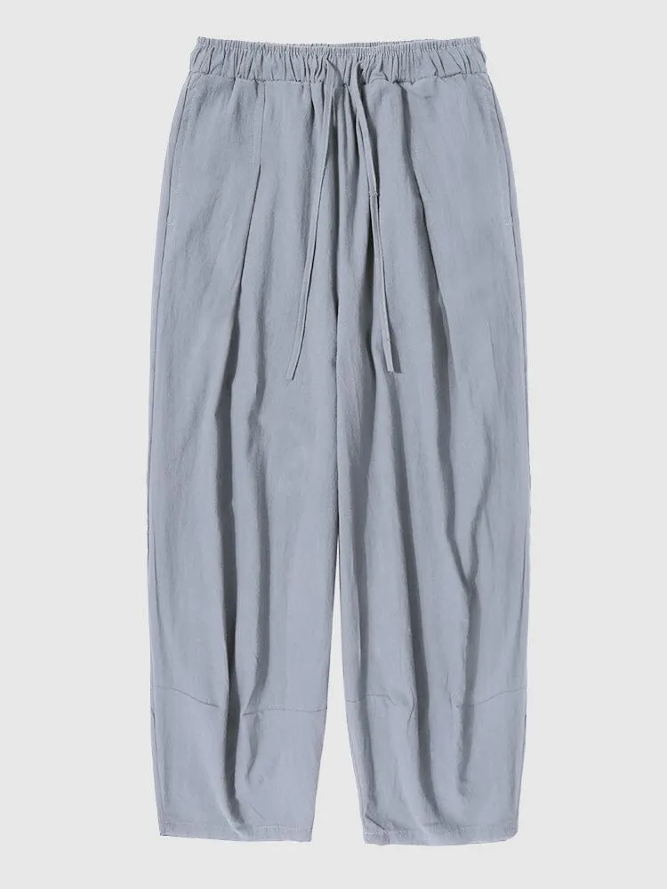 casual bloomers linen pants