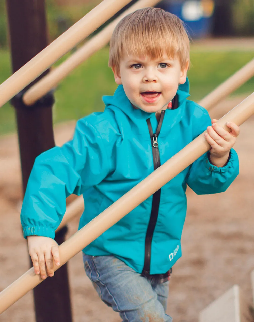 Children's Waterproof Shell Jacket, Glacier Blue