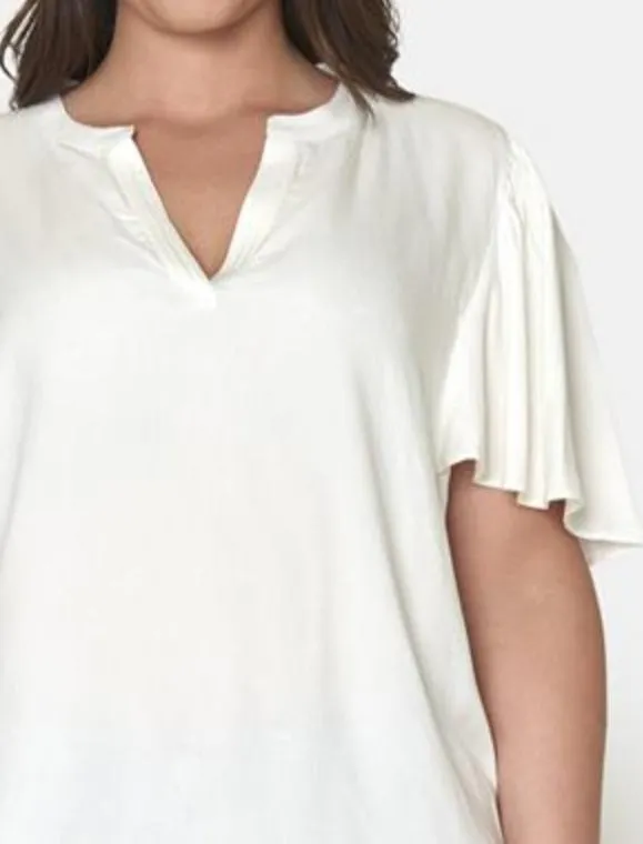 Ciso plain V neckline tops