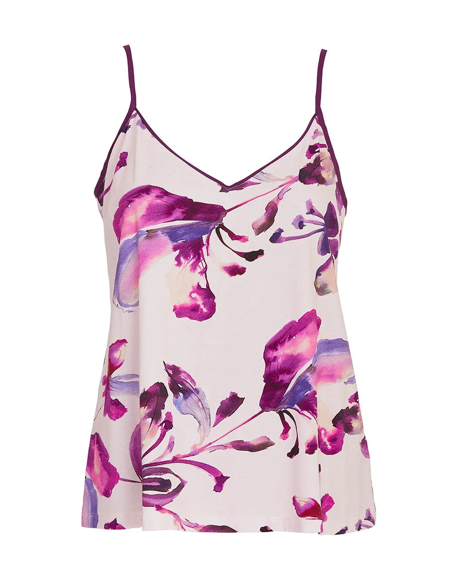 Colette Womens Floral Printed Jersey Cami