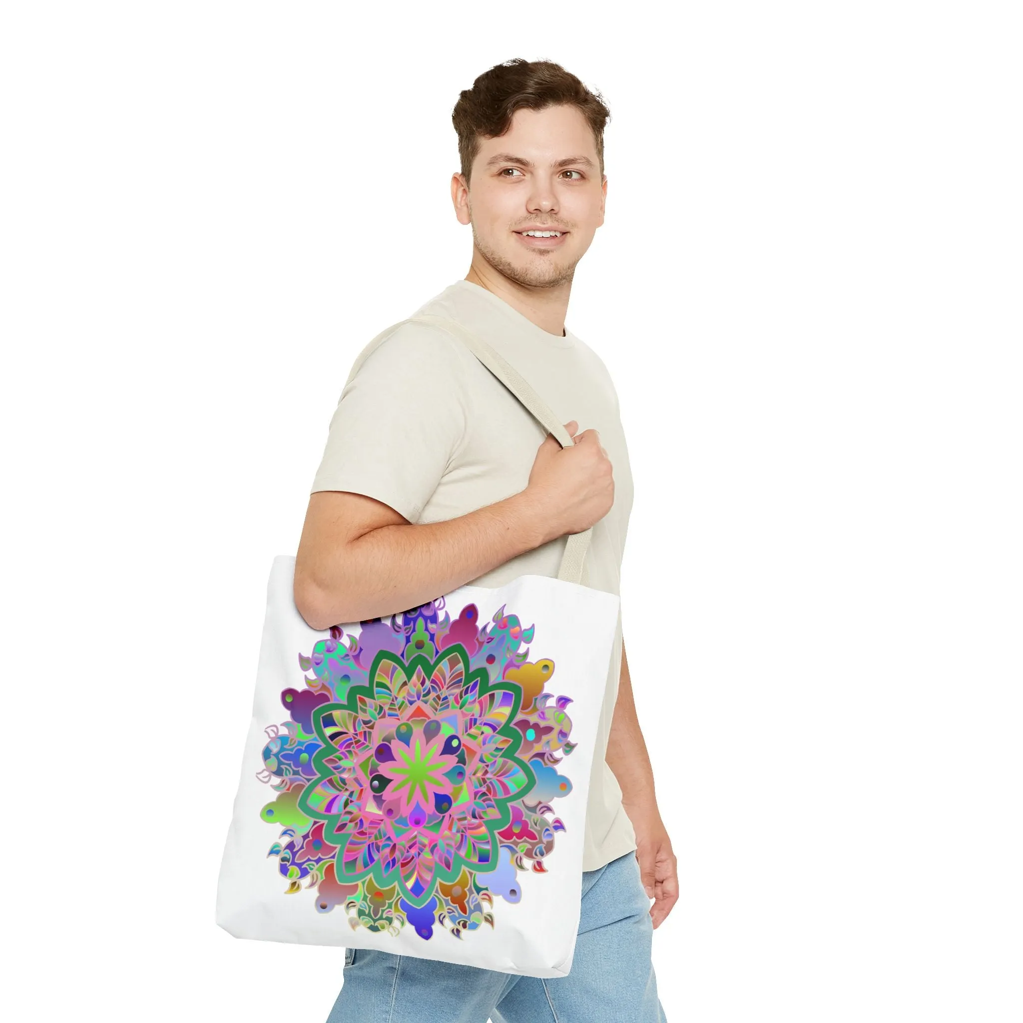 Colorful Mandala Tote Bag (AOP) 2