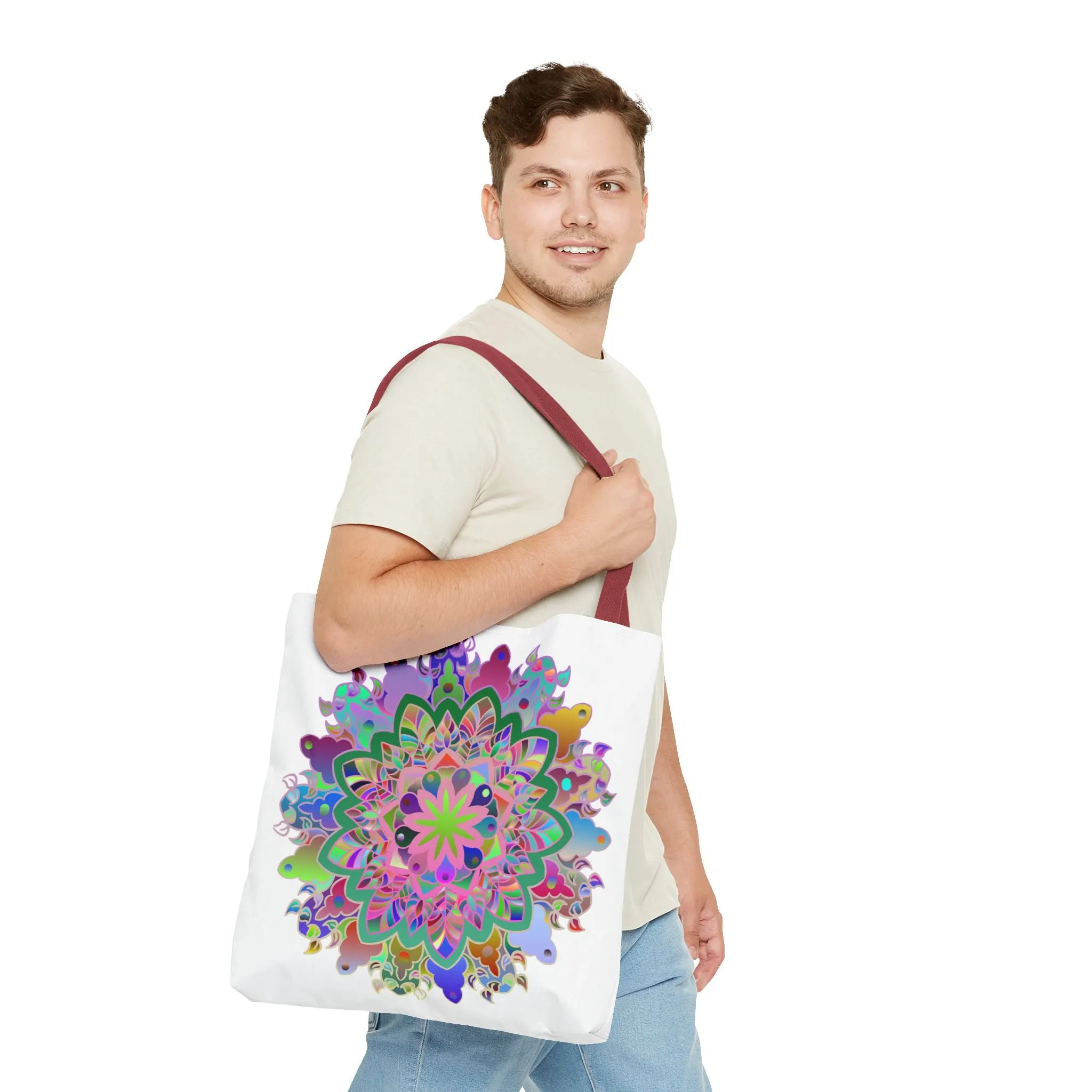 Colorful Mandala Tote Bag (AOP) 2