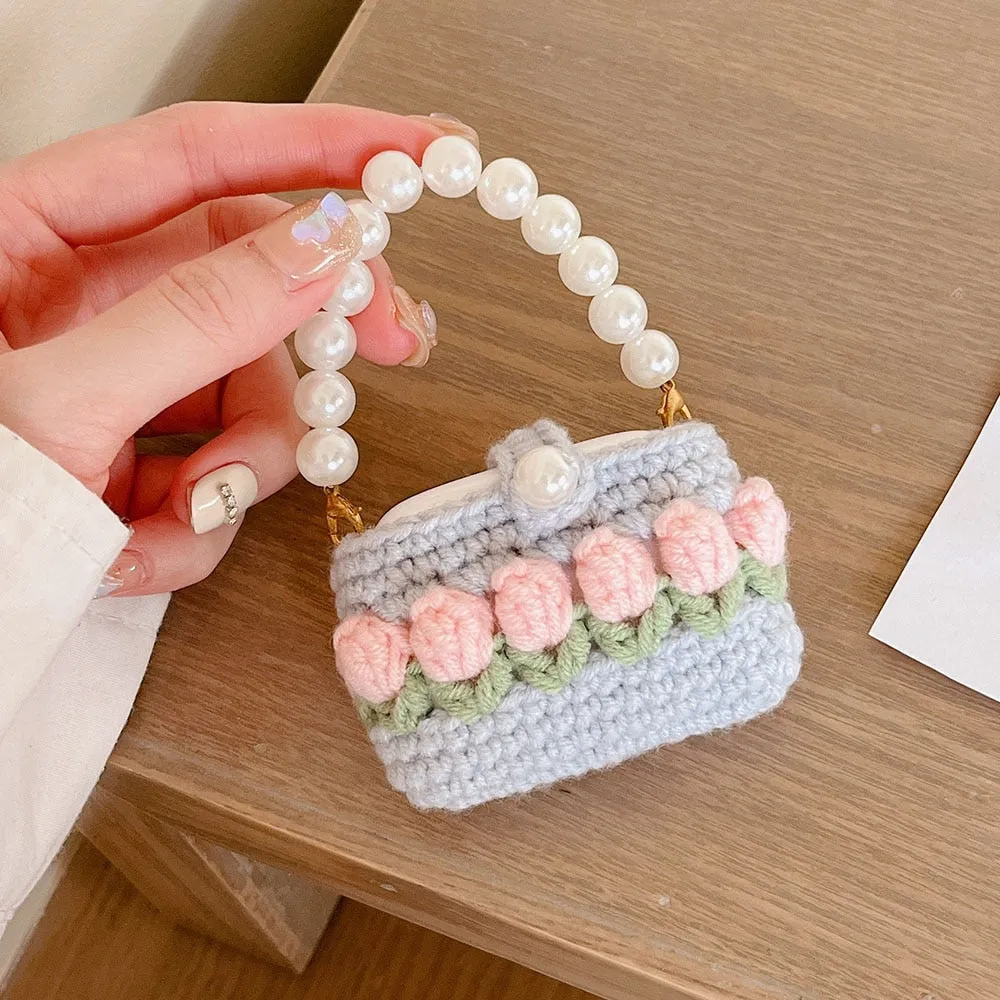 Crochet Tulip Airpods Case