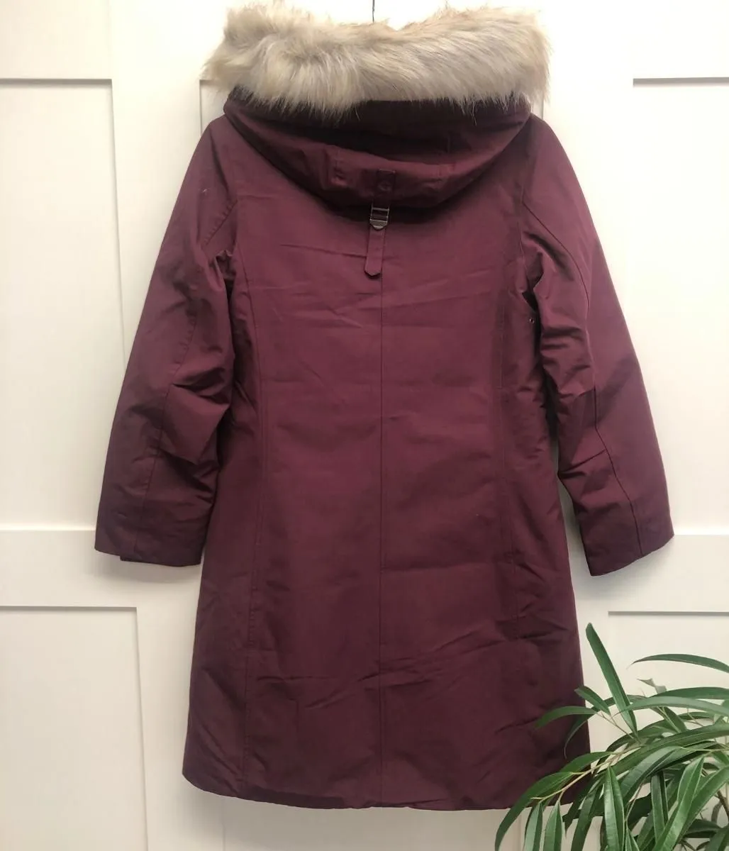 Dark Burgundy Waterproof Warm Hooded Coat 8 10