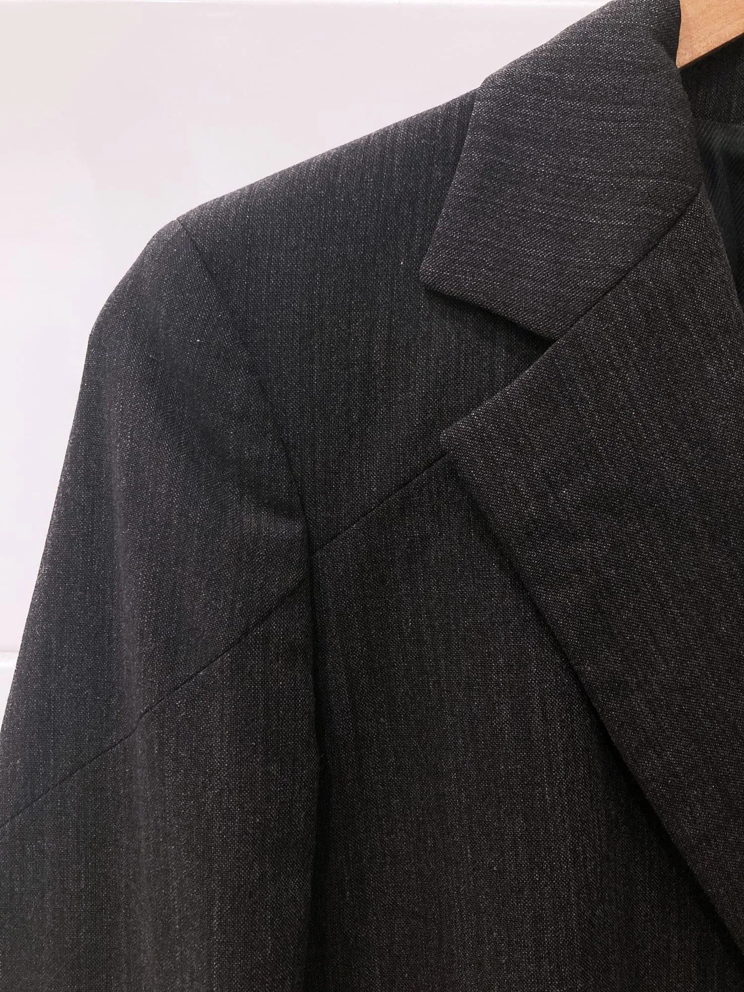 Dirk Bikkembergs Hommes Pour La Femme 1990s dark grey paneled wool blazer