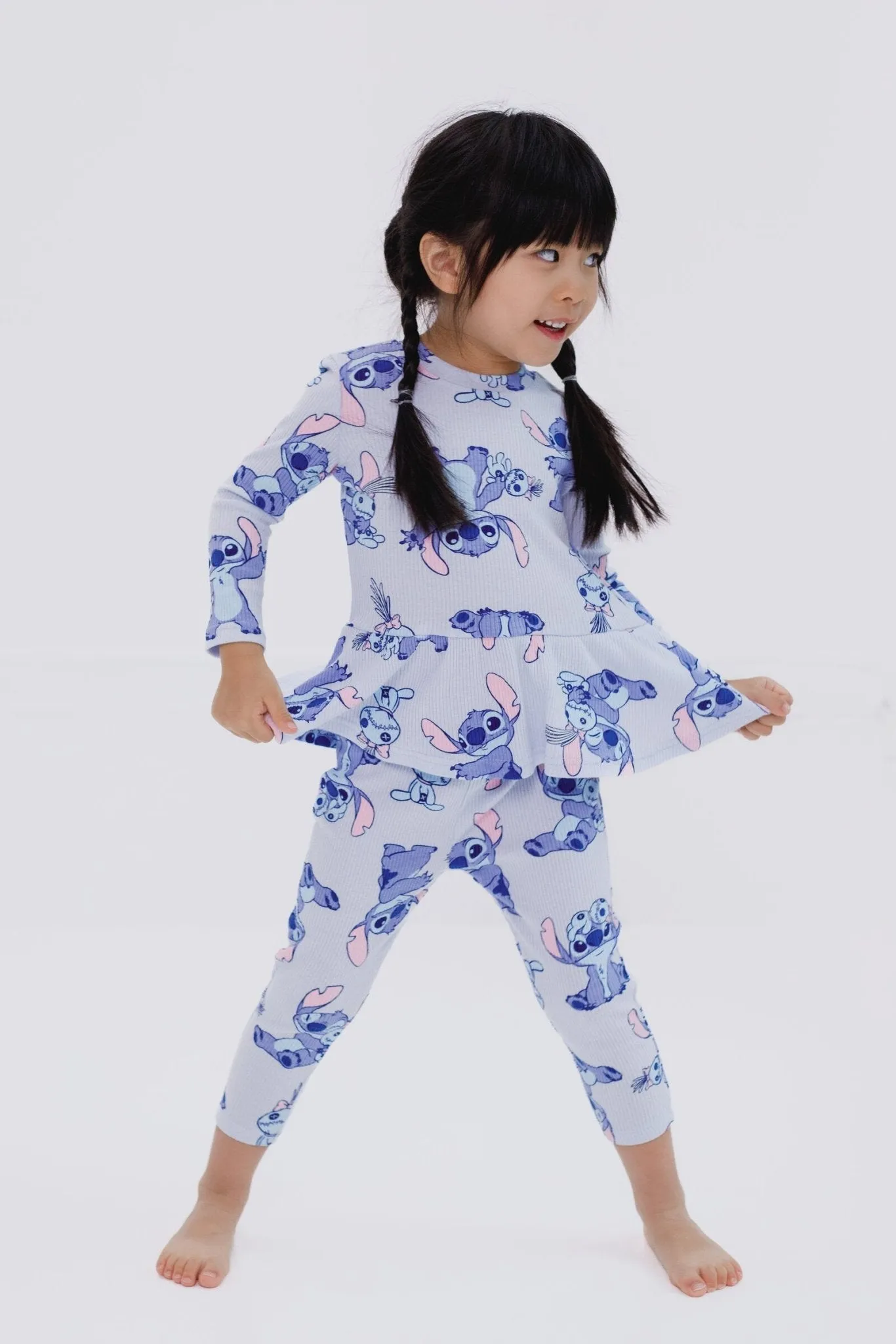 Disney Lilo & Stitch Stitch Peplum T-Shirt and Pants Outfit Set