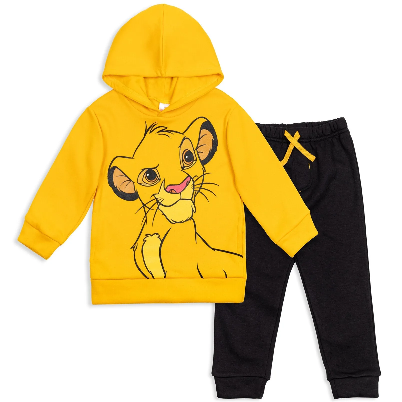 Disney Lion King Simba Fleece Pullover Hoodie and Pants Outfit Set