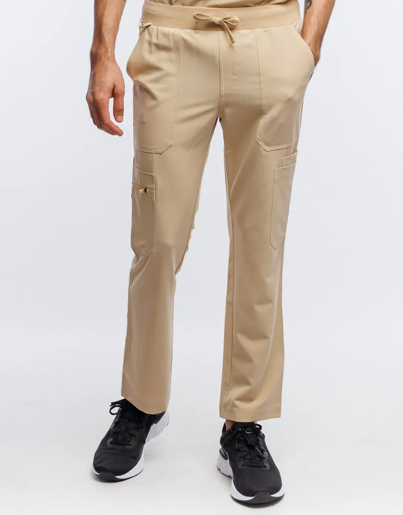 Essential Multi-Pocket Scrub Pants - Warm Sand