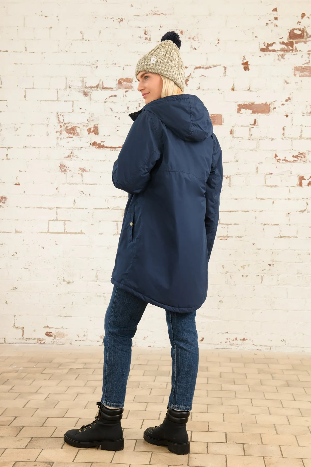 Eva Long Coat - Navy