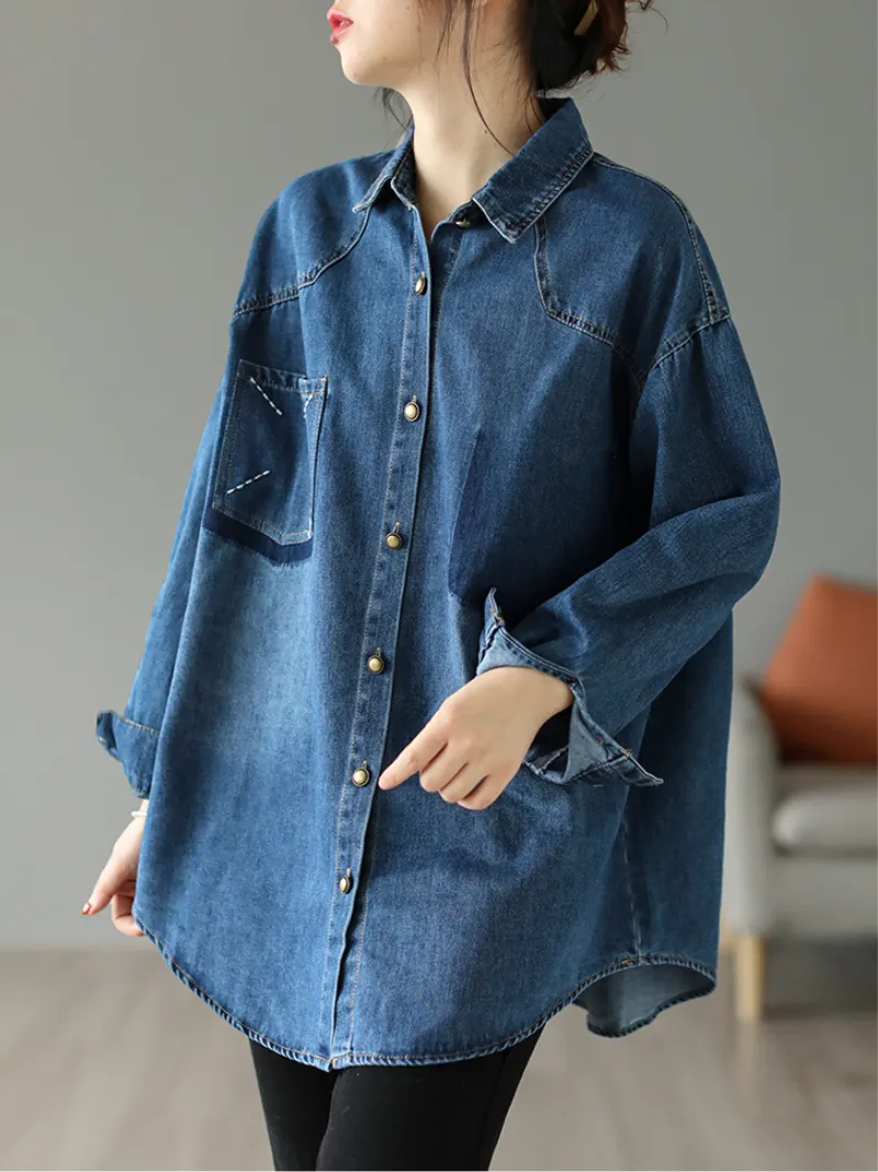 Got A Beautiful Loose Stylish Denim Ladies Jacket