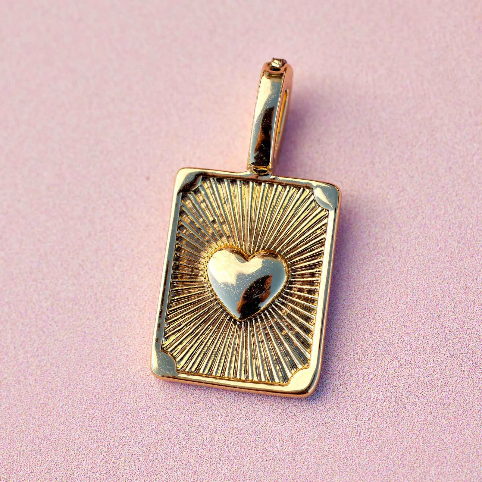 Harper Textured Heart Charm