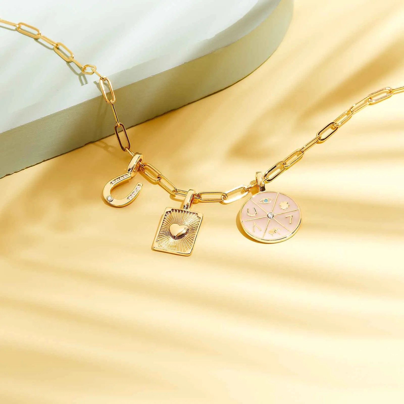 Harper Textured Heart Charm