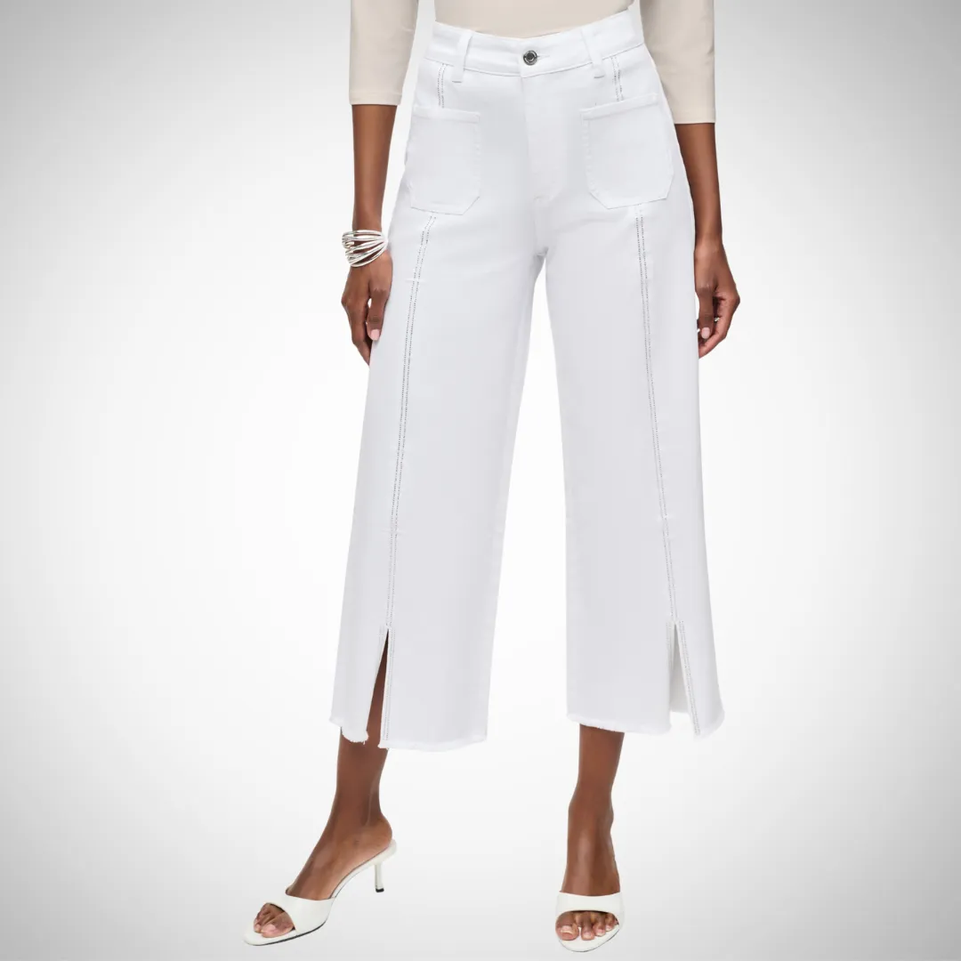 Joseph Ribkoff - Wide Leg Cropped Jeans