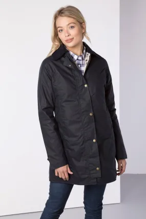 Ladies Long Wax Jacket - Hannah