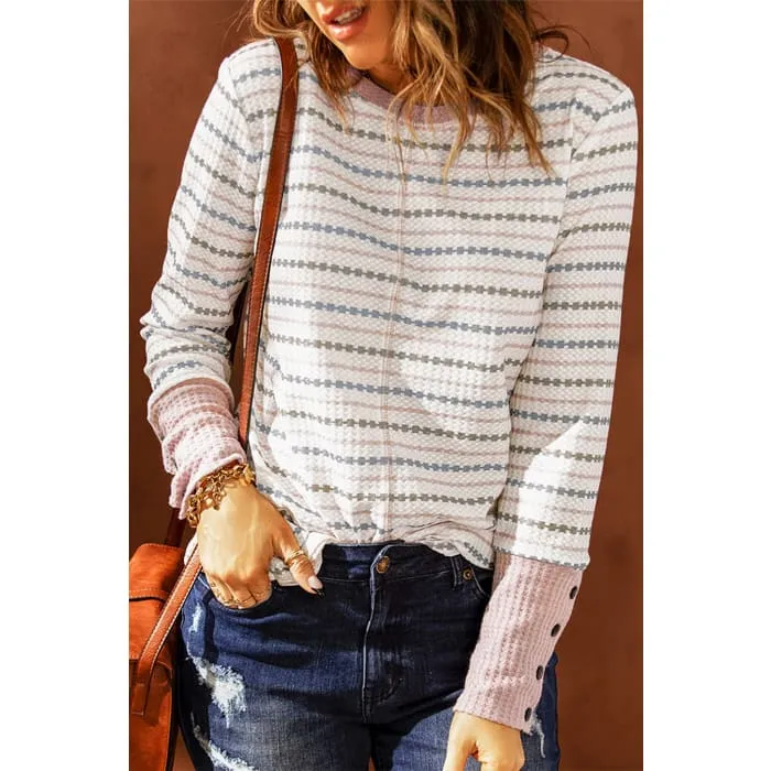 Lightweight Waffle Knit Top