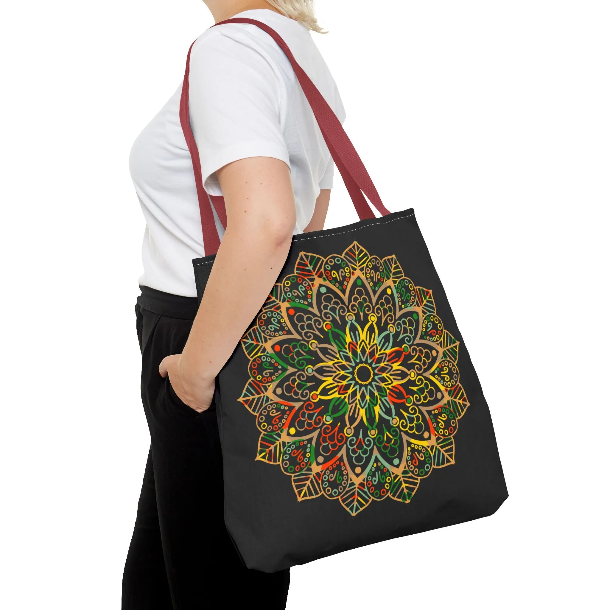 Mandala Art Hand-Drawn Tote Bag (AOP)