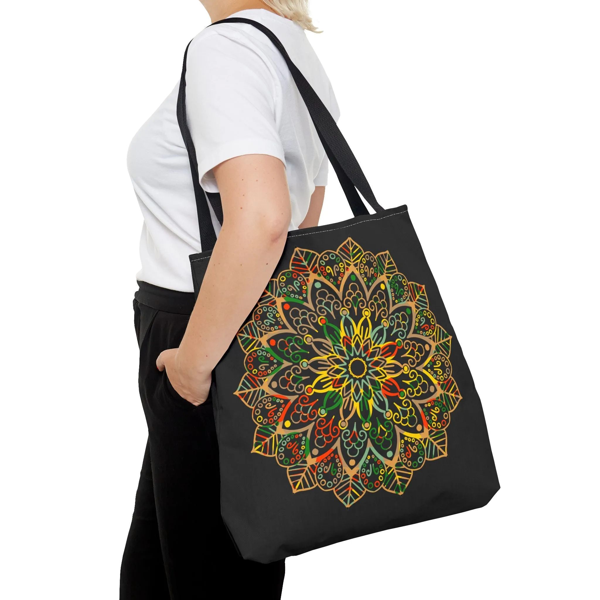 Mandala Art Hand-Drawn Tote Bag (AOP)