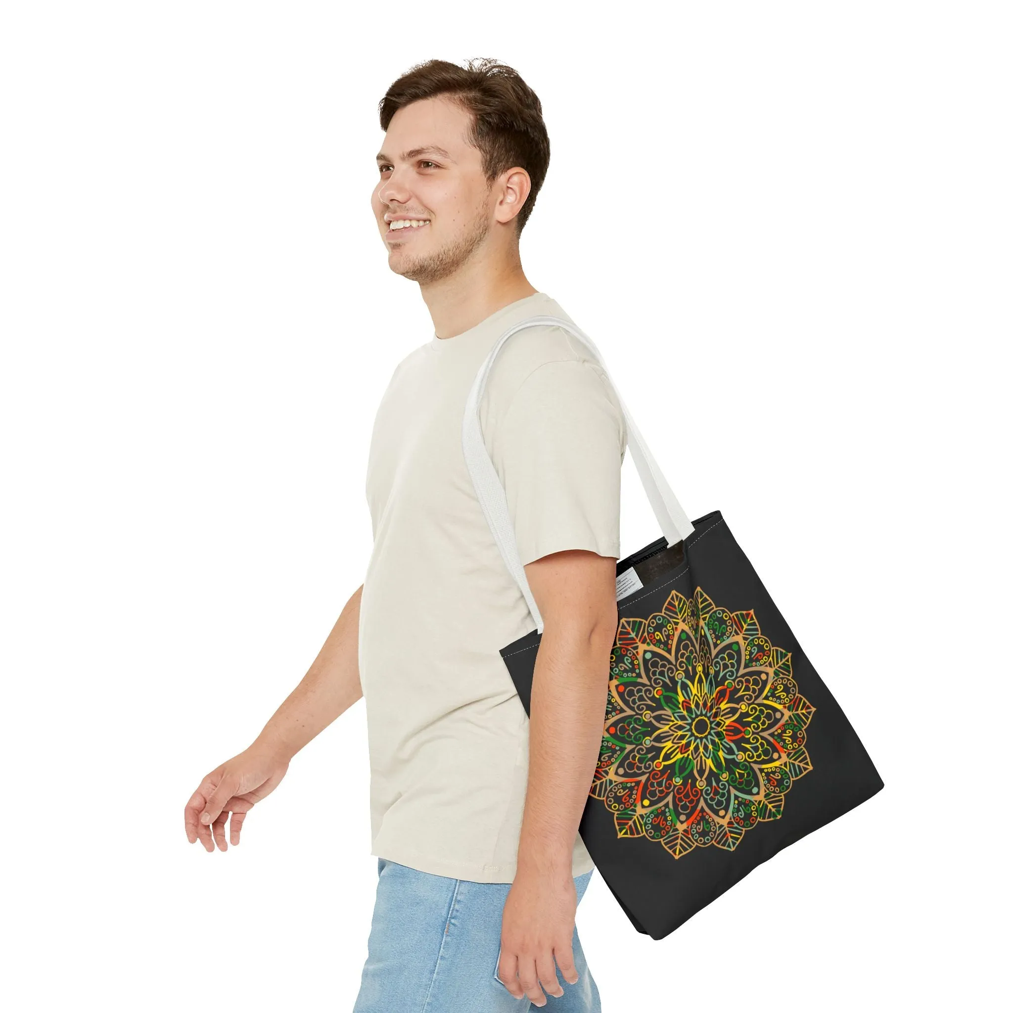 Mandala Art Hand-Drawn Tote Bag (AOP)