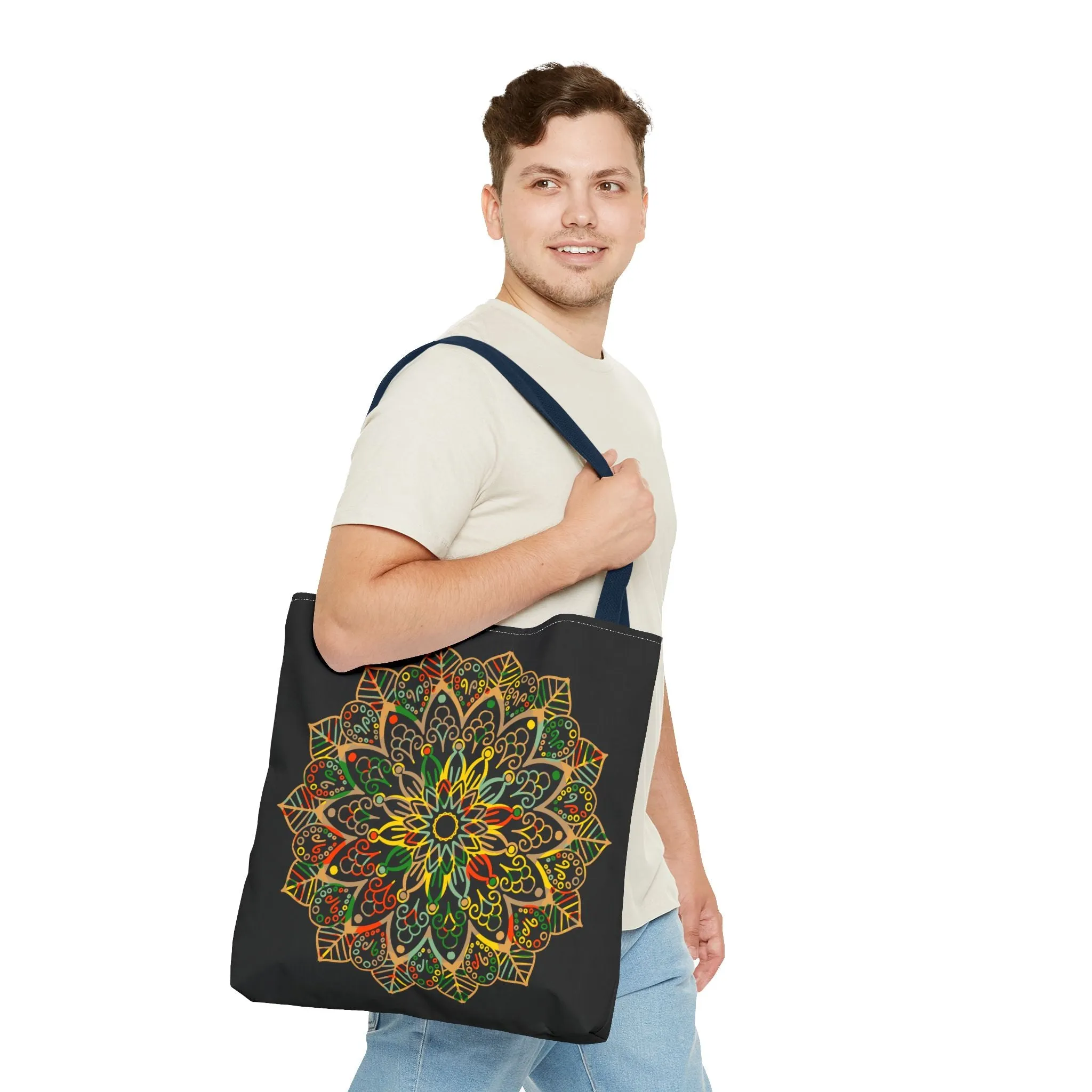 Mandala Art Hand-Drawn Tote Bag (AOP)