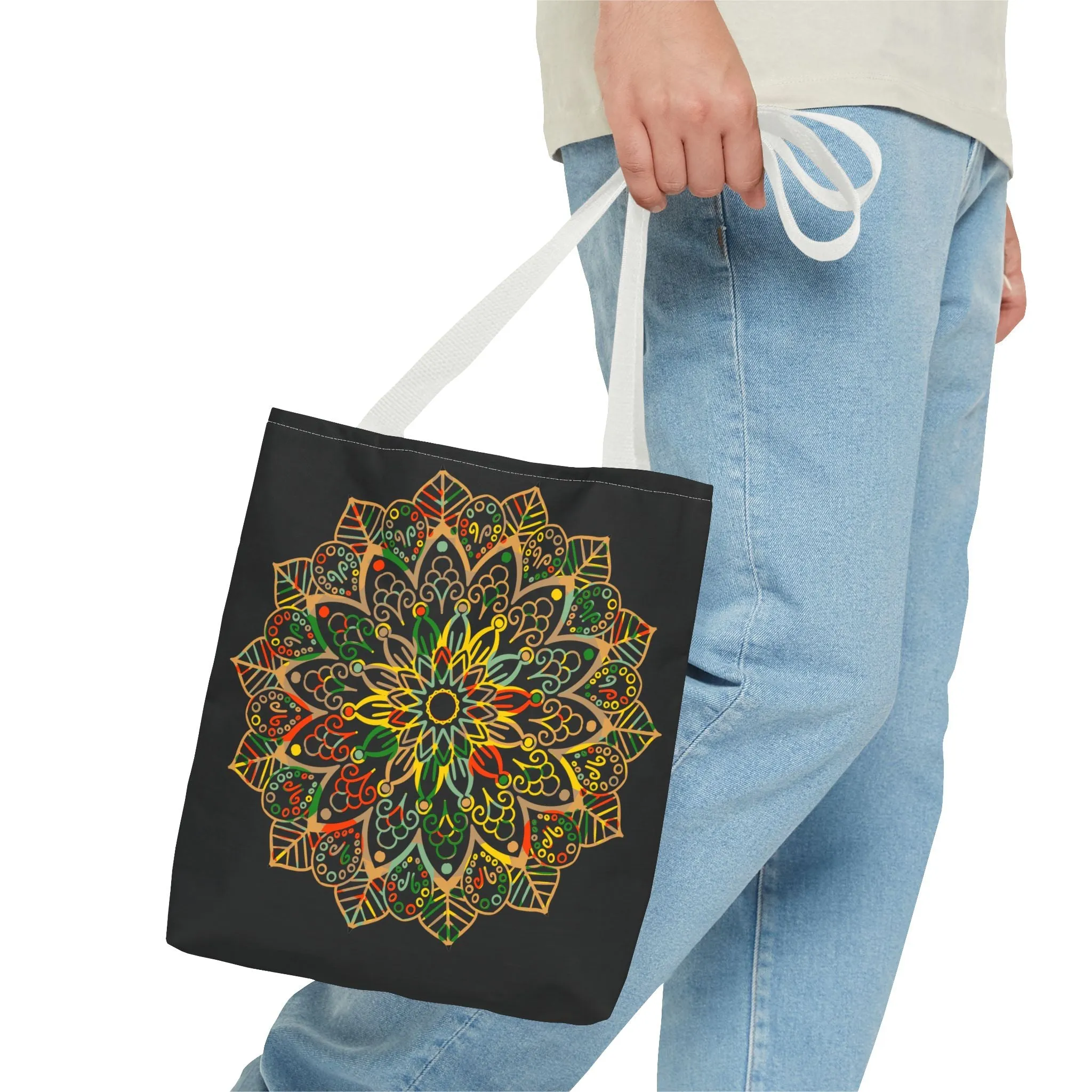 Mandala Art Hand-Drawn Tote Bag (AOP)