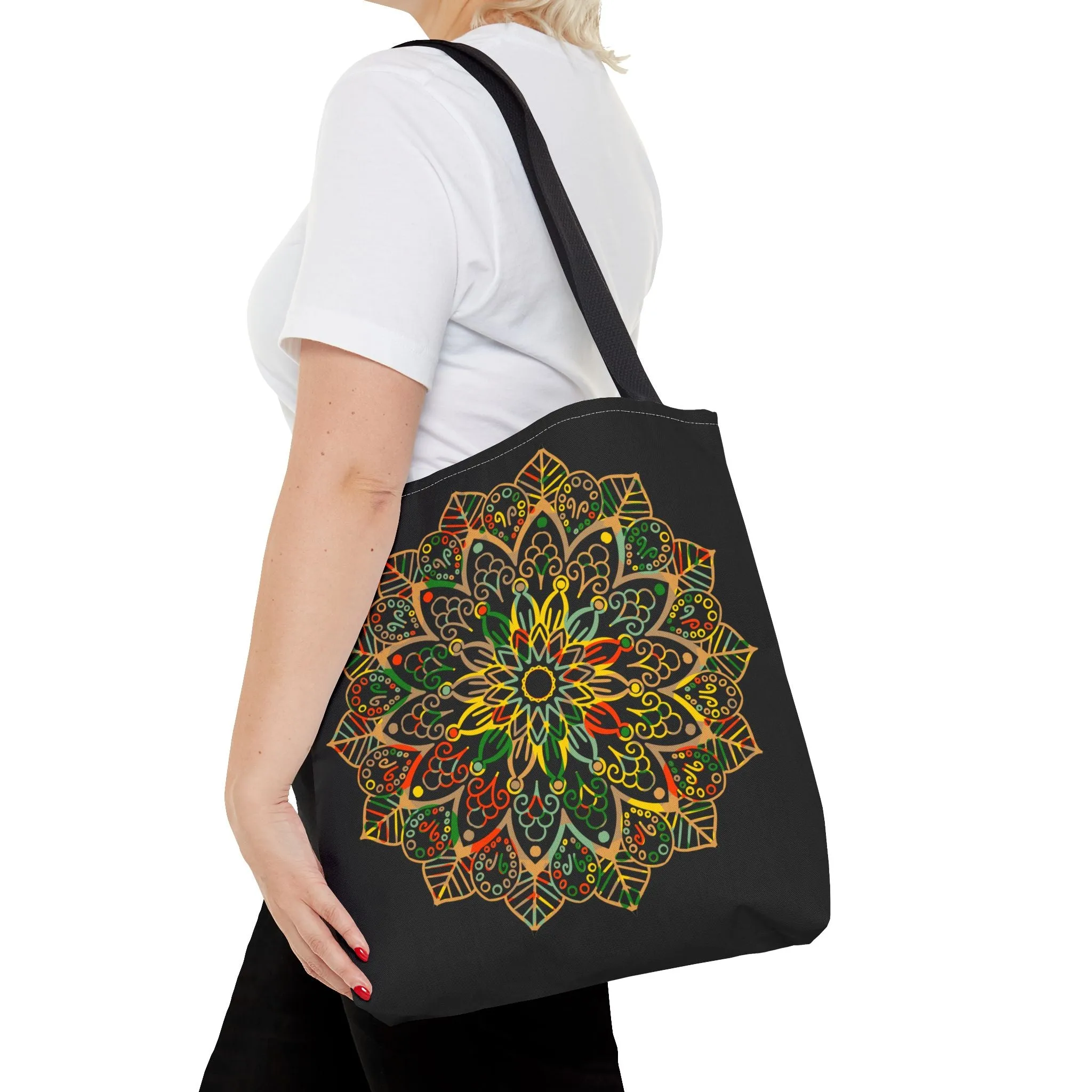 Mandala Art Hand-Drawn Tote Bag (AOP)