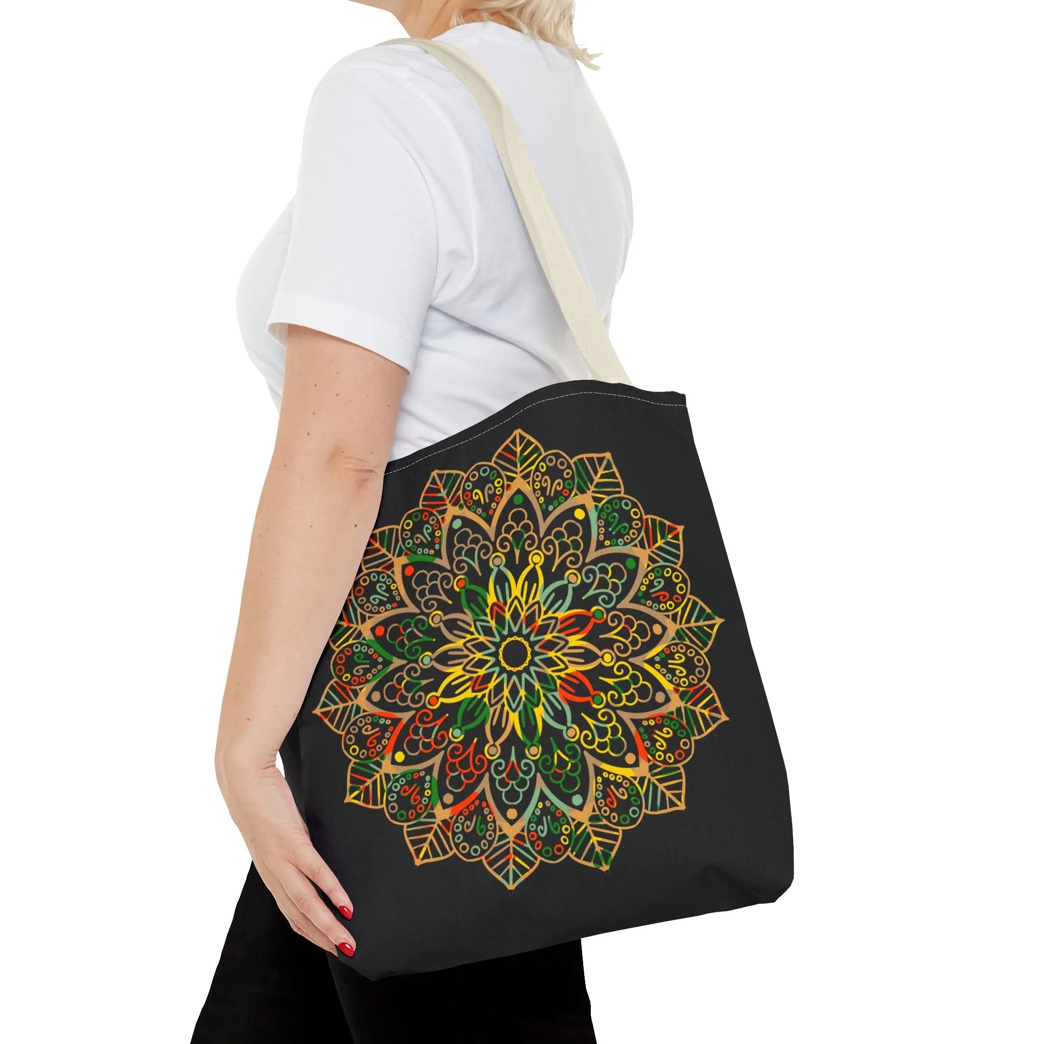 Mandala Art Hand-Drawn Tote Bag (AOP)