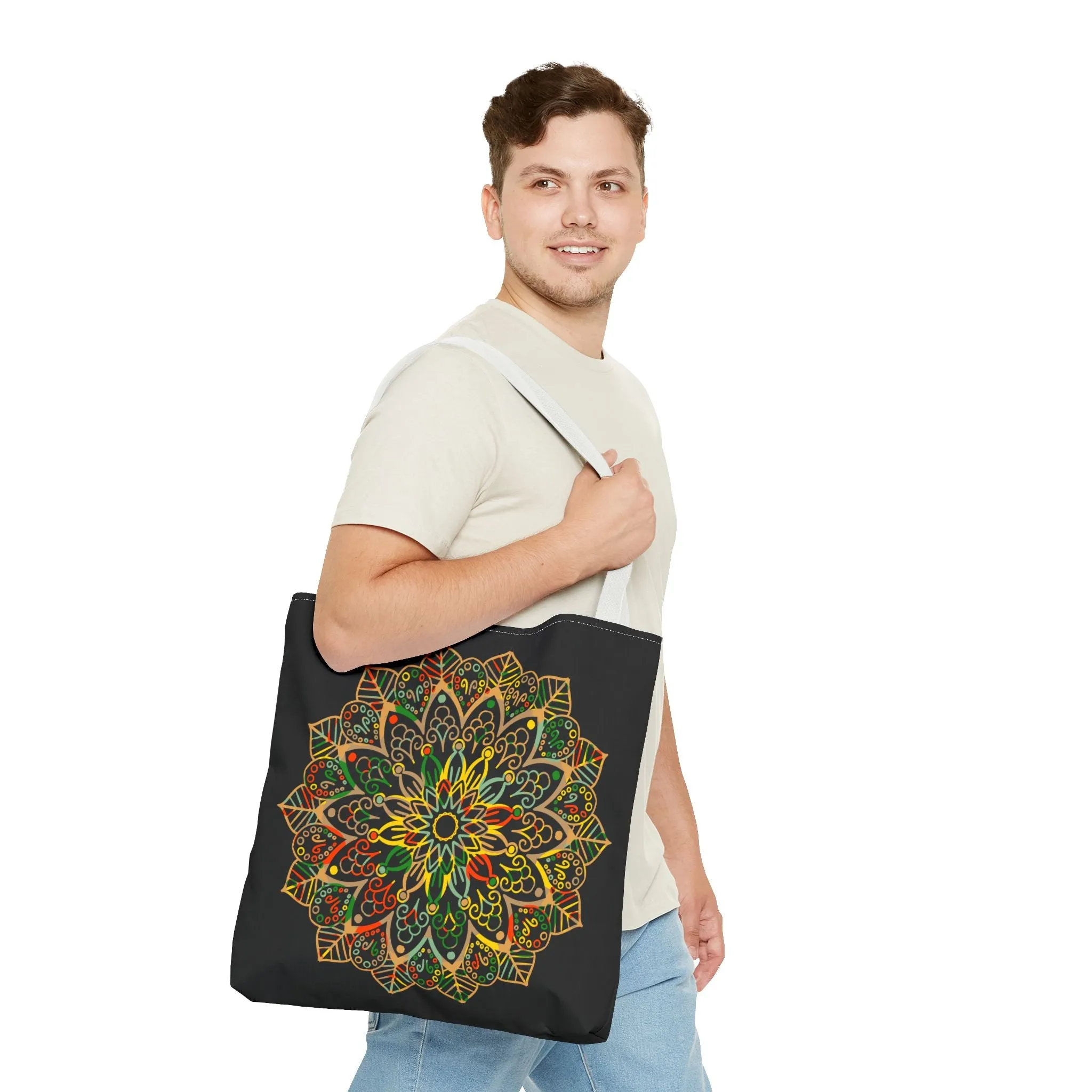 Mandala Art Hand-Drawn Tote Bag (AOP)