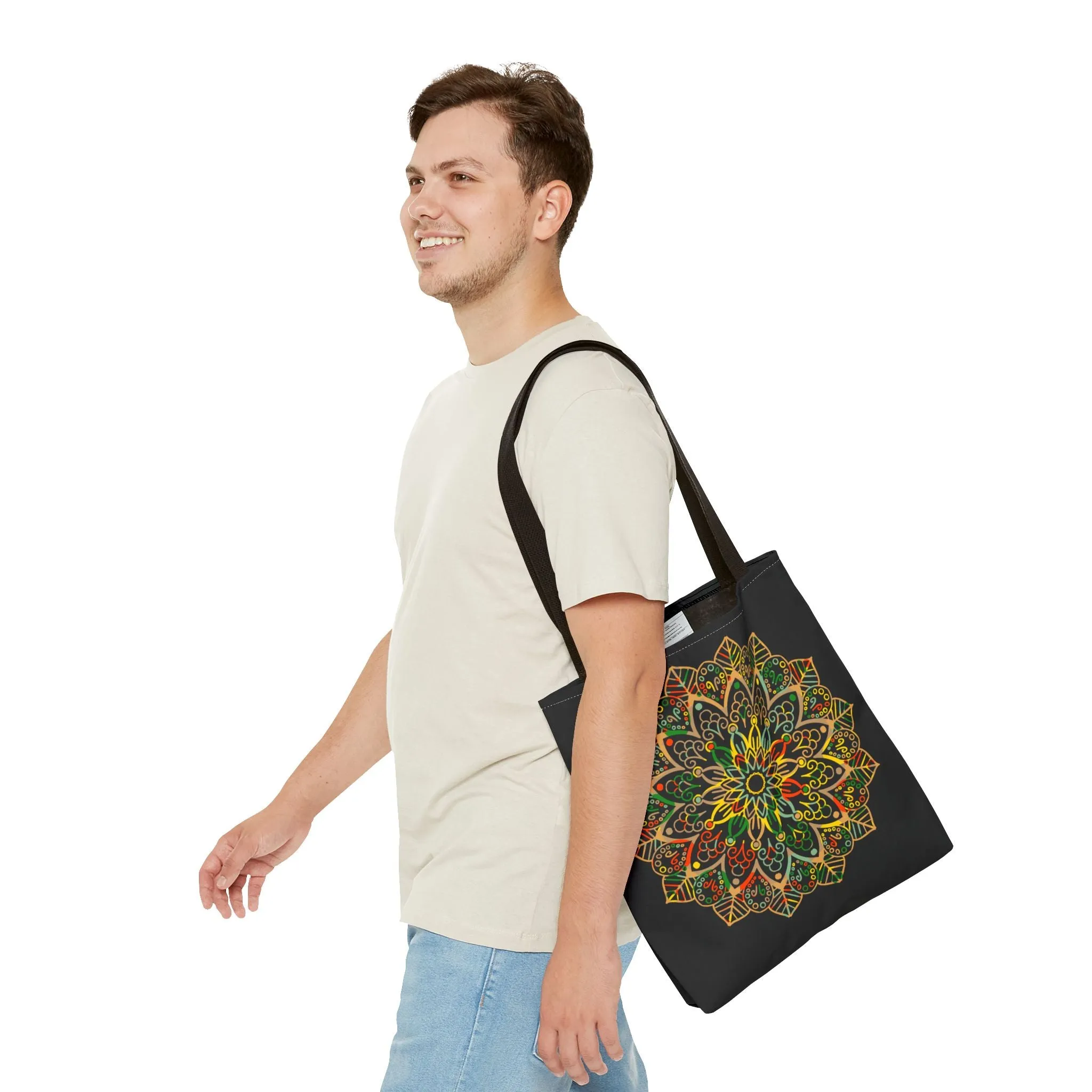 Mandala Art Hand-Drawn Tote Bag (AOP)