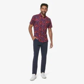 Men's Mizzen   Main | Halyard Trim Short Sleeve | Hibiscus Palm Print