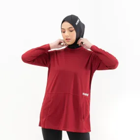 NOORE - Meriliane Tops - Maroon