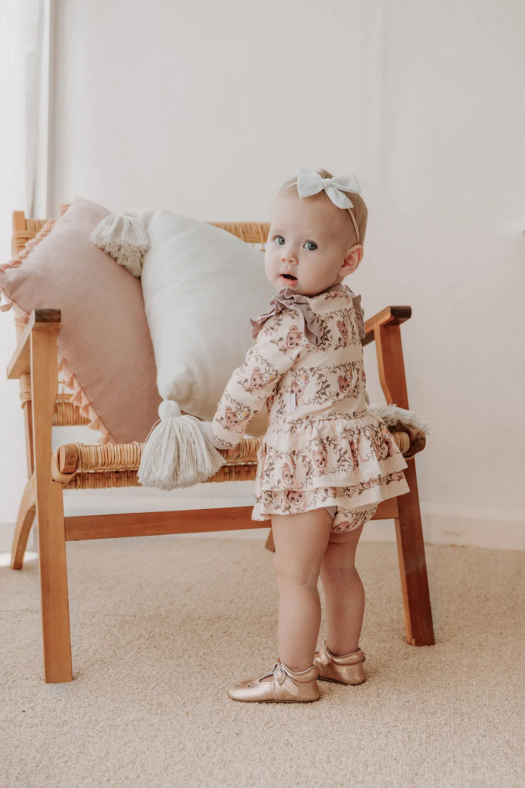 Onesie Flutter Dress - Vintage Teddies