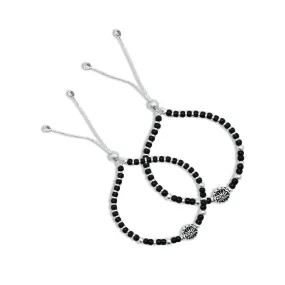 Oxisidized Silver Trendy Dandelion Charm Wrist Anklets for Her