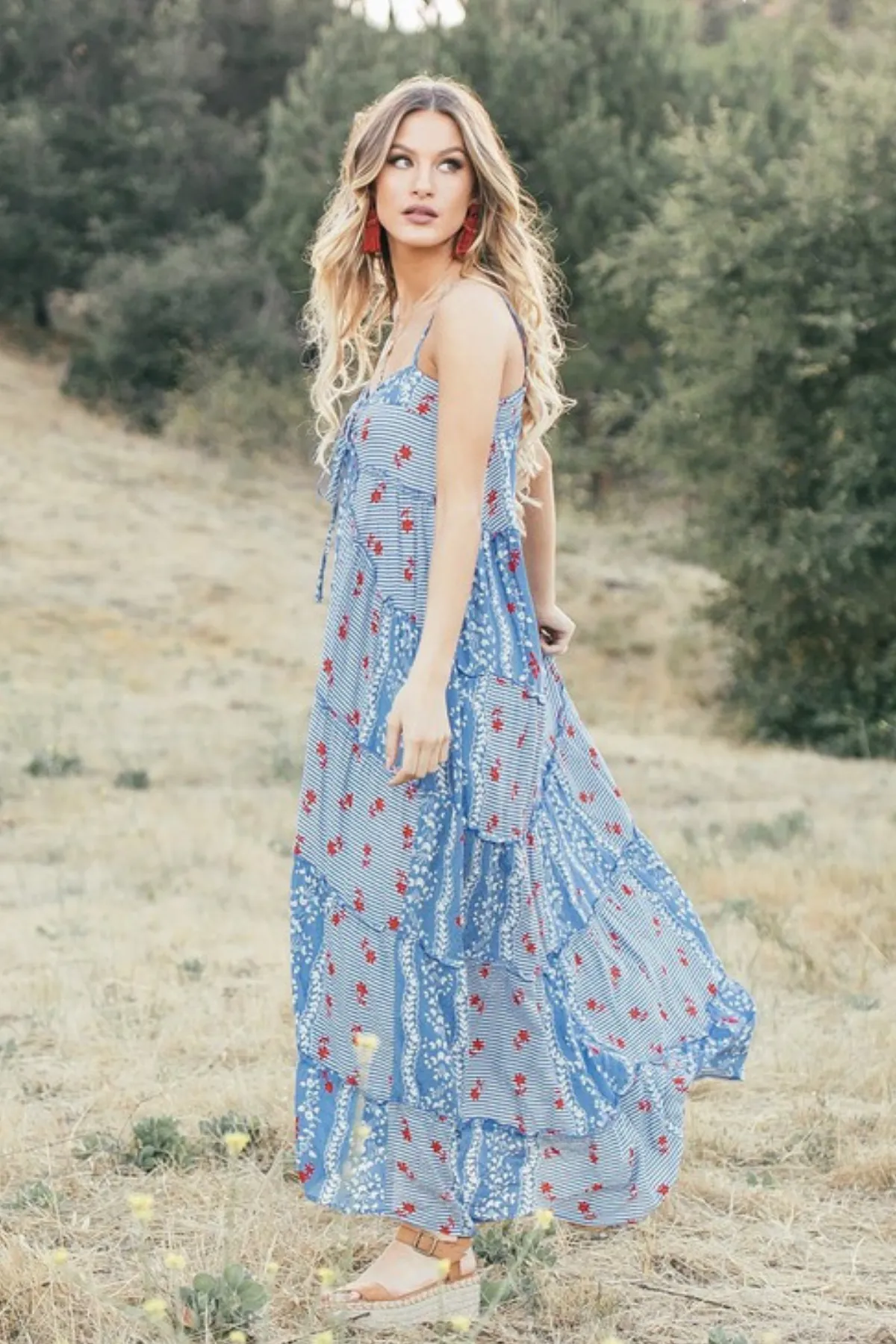 Patchwork Fairy Tales Maxi Dress