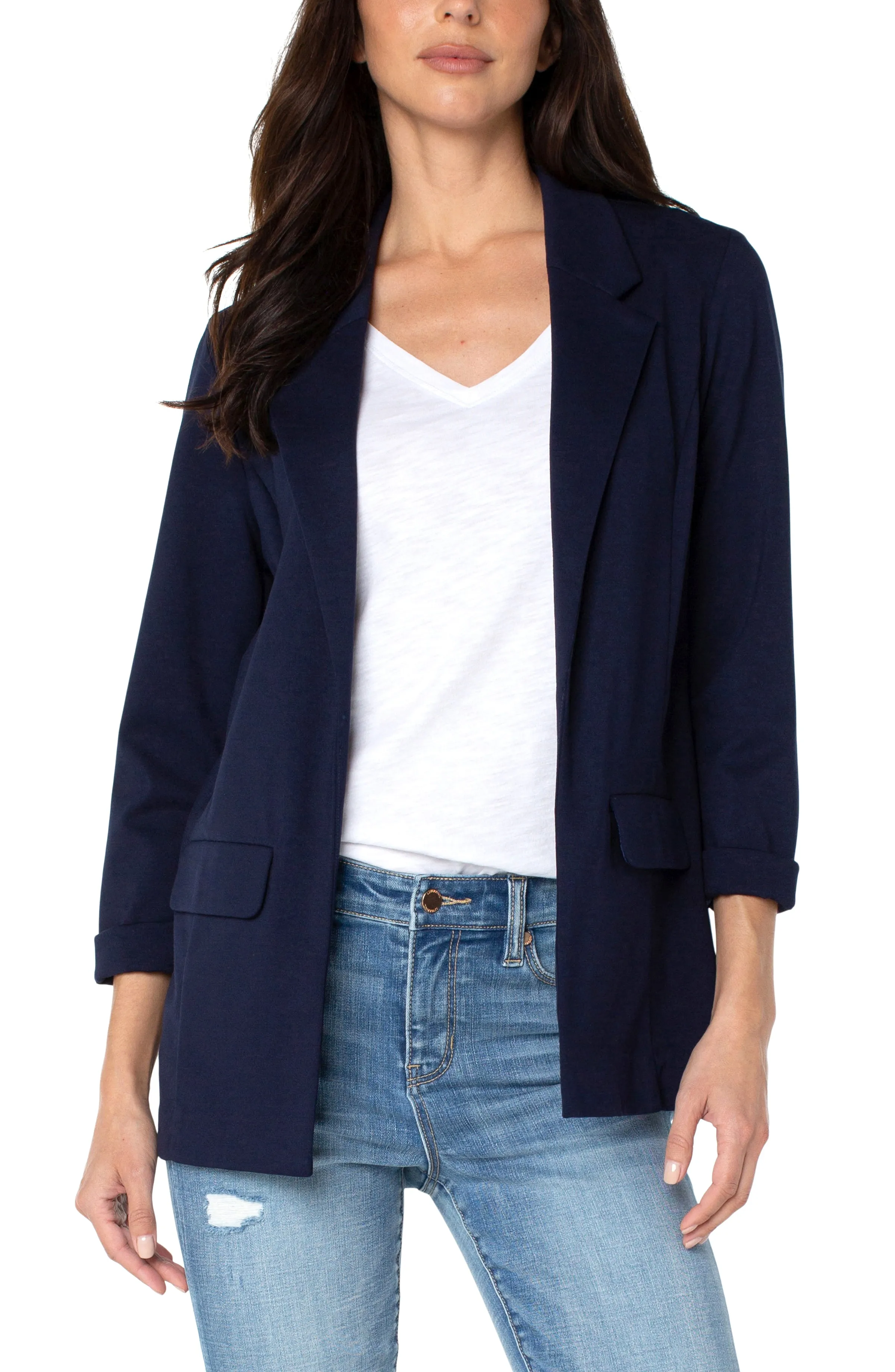 PETITE BOYFRIEND BLAZER WITH PRINCESS DARTS