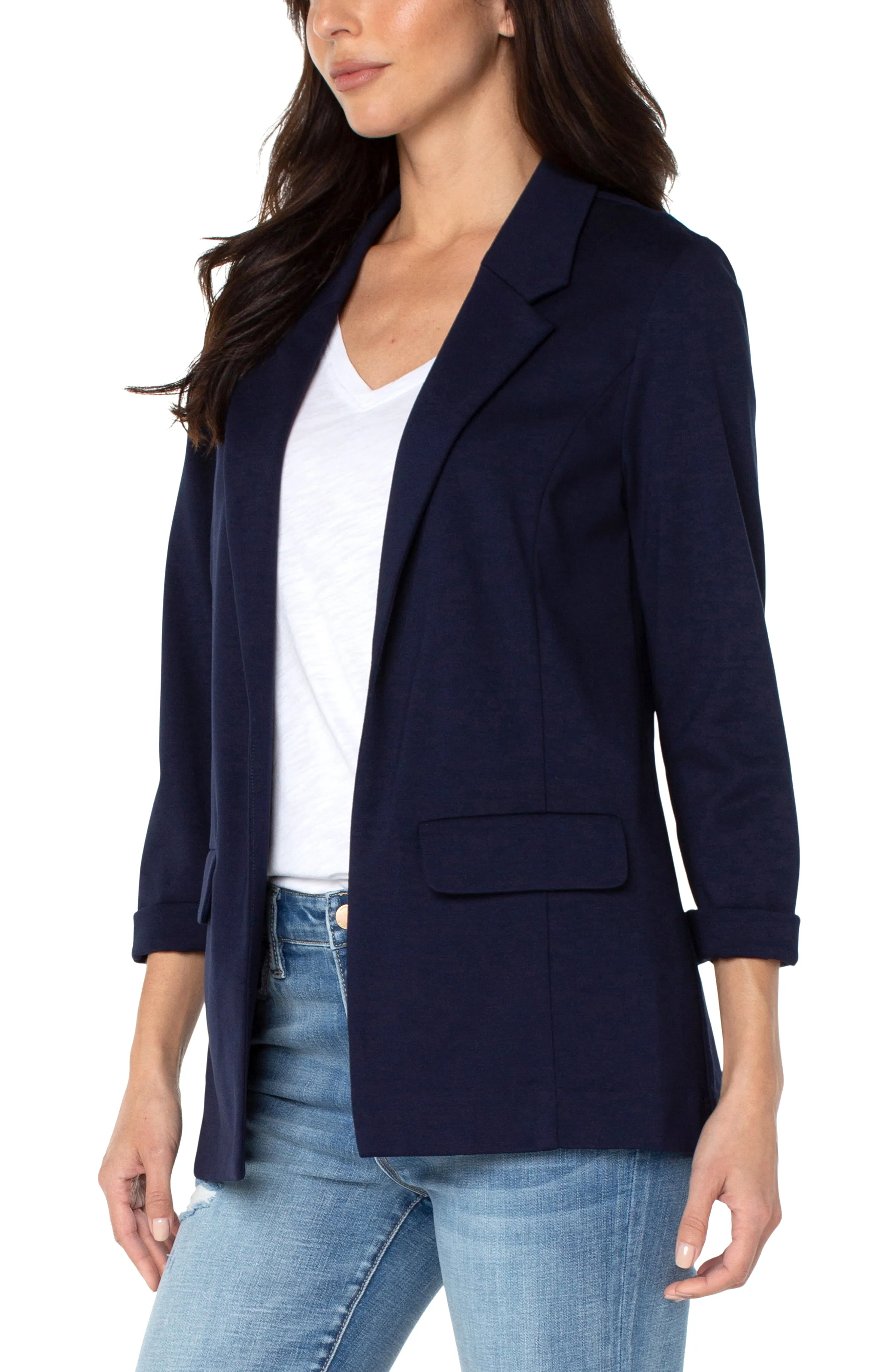 PETITE BOYFRIEND BLAZER WITH PRINCESS DARTS