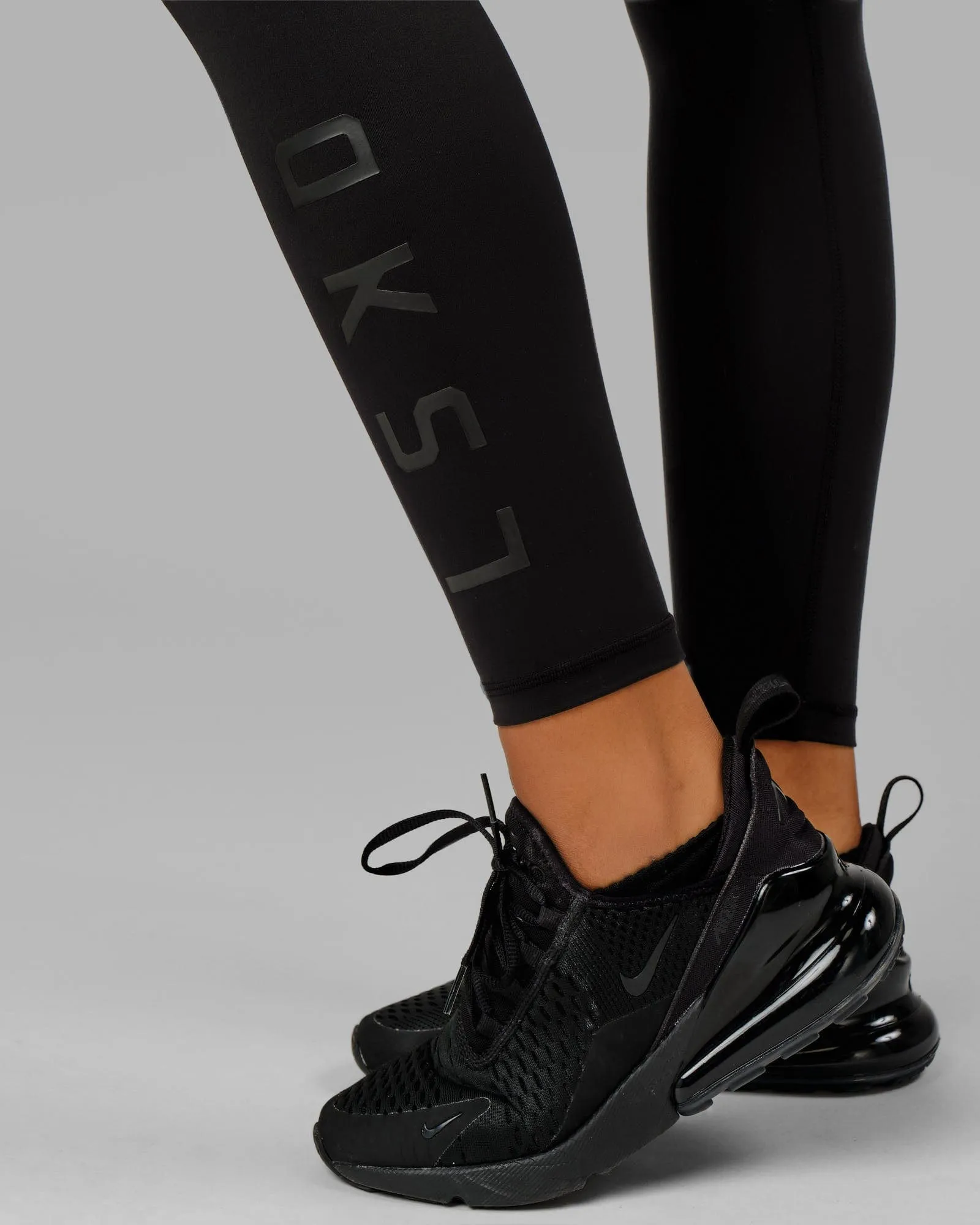 Rep Full Length Leggings - Black-Black