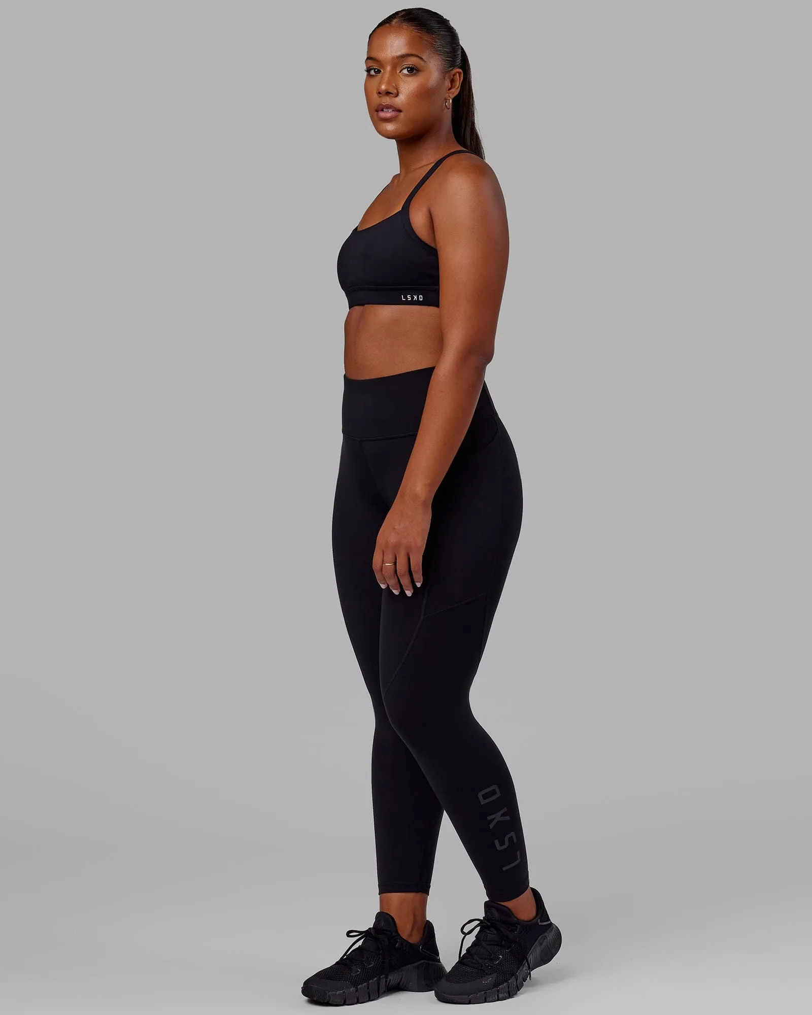 Rep Full Length Leggings - Black-Black