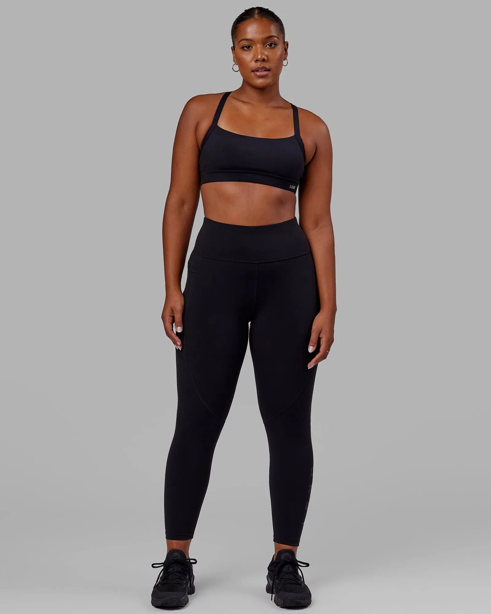 Rep Full Length Leggings - Black-Black