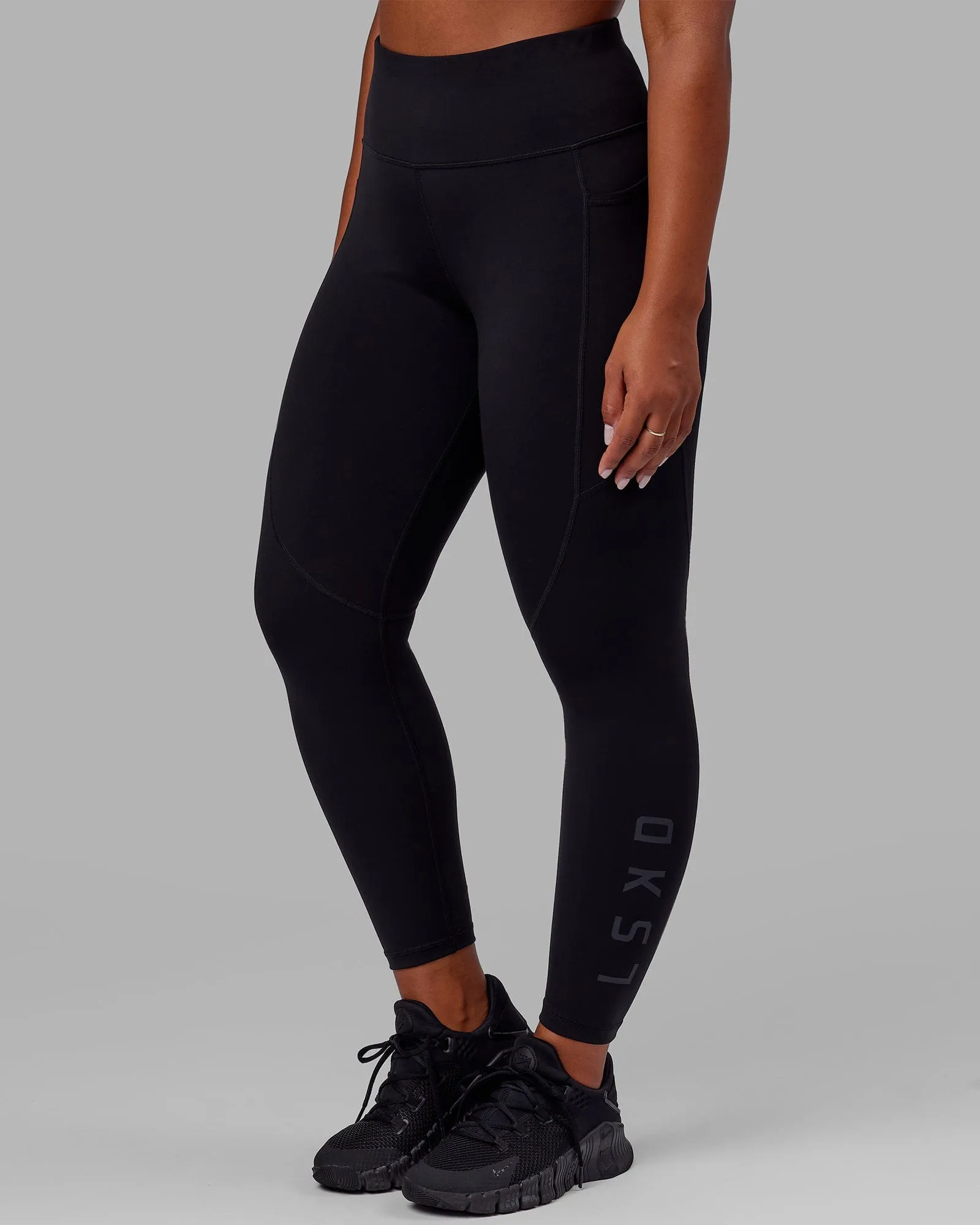 Rep Full Length Leggings - Black-Black