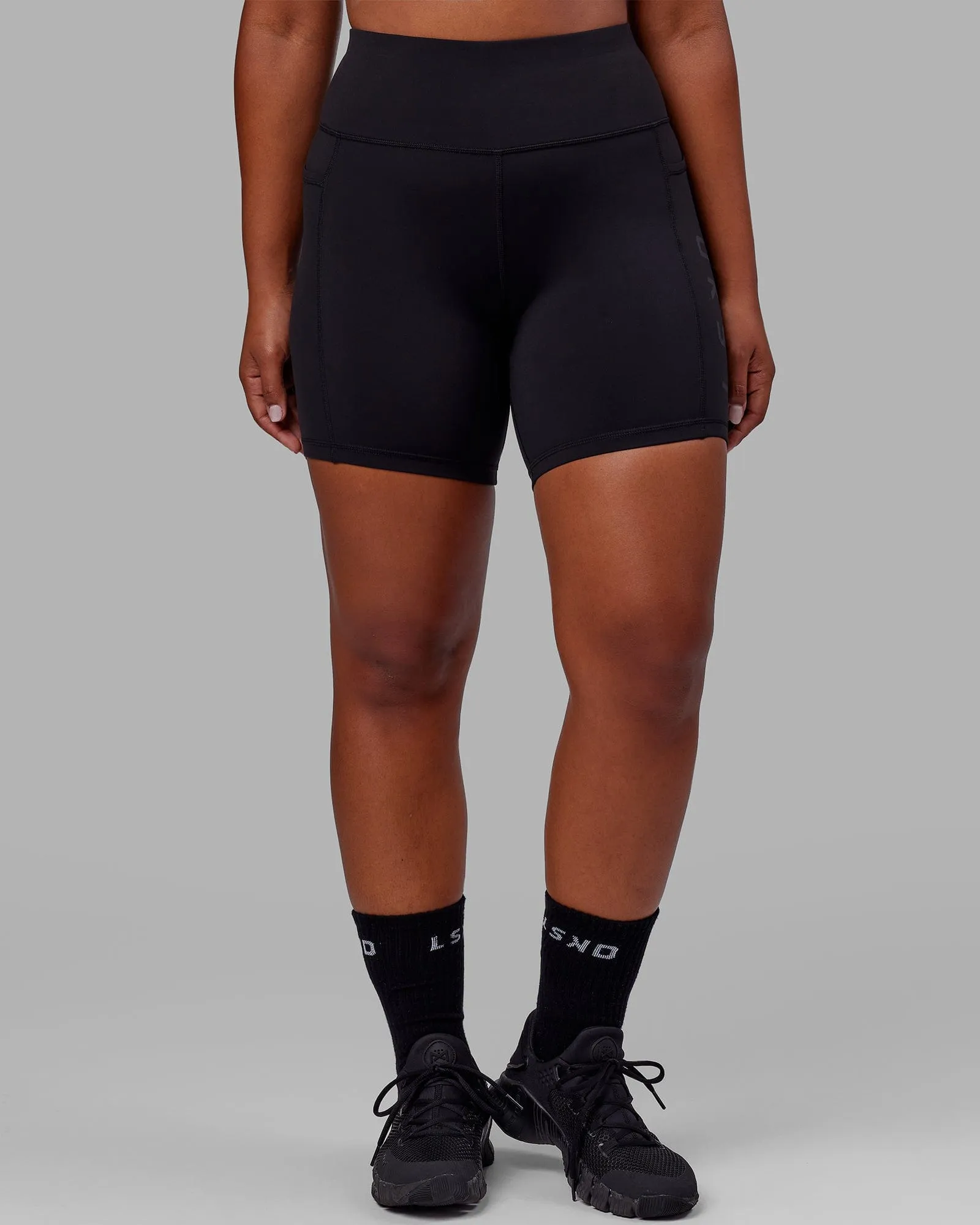 Rep Mid-Length Shorts - Black-Black