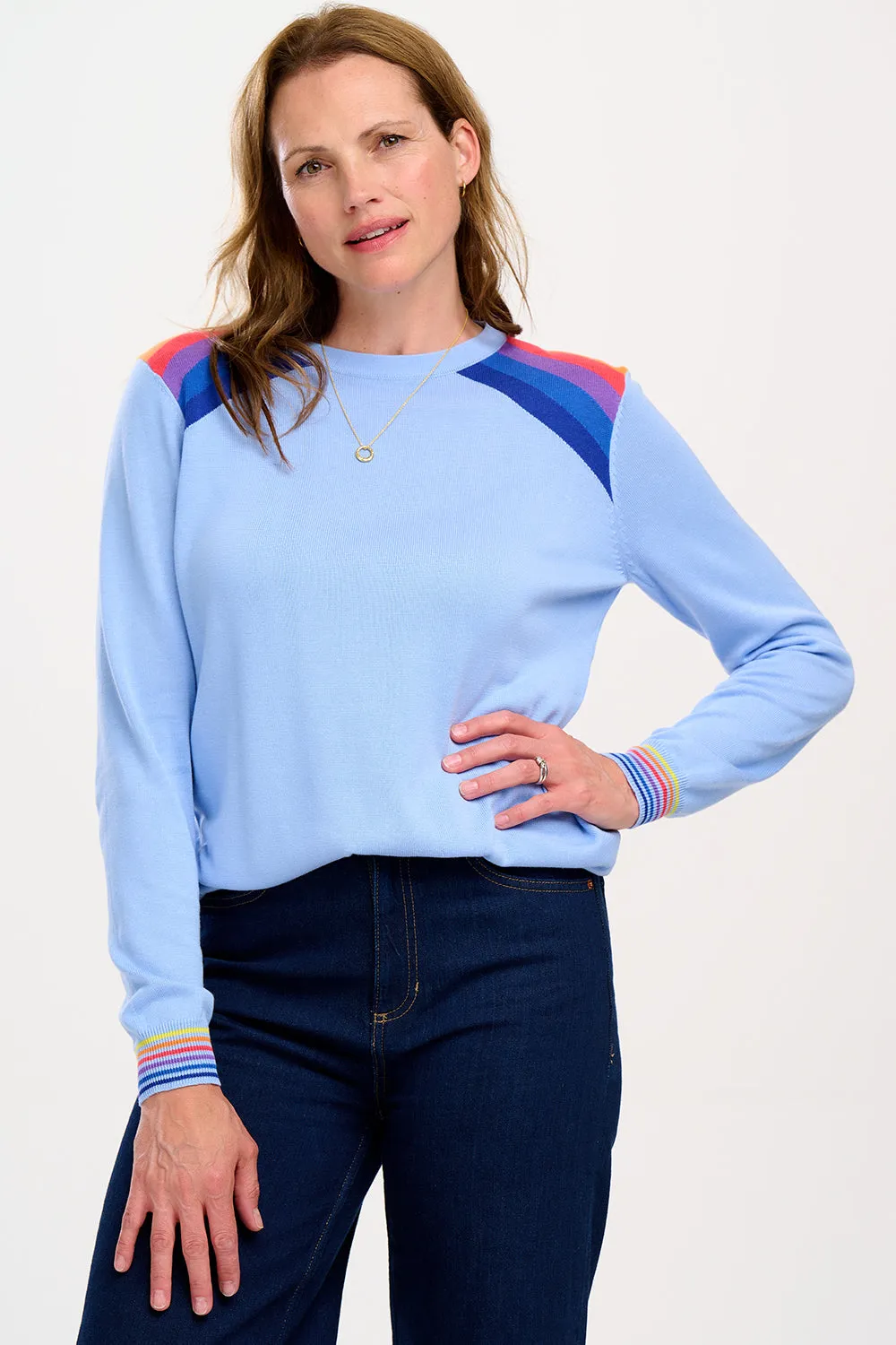 Rita Jumper - Light Blue, Sunset Double Prism