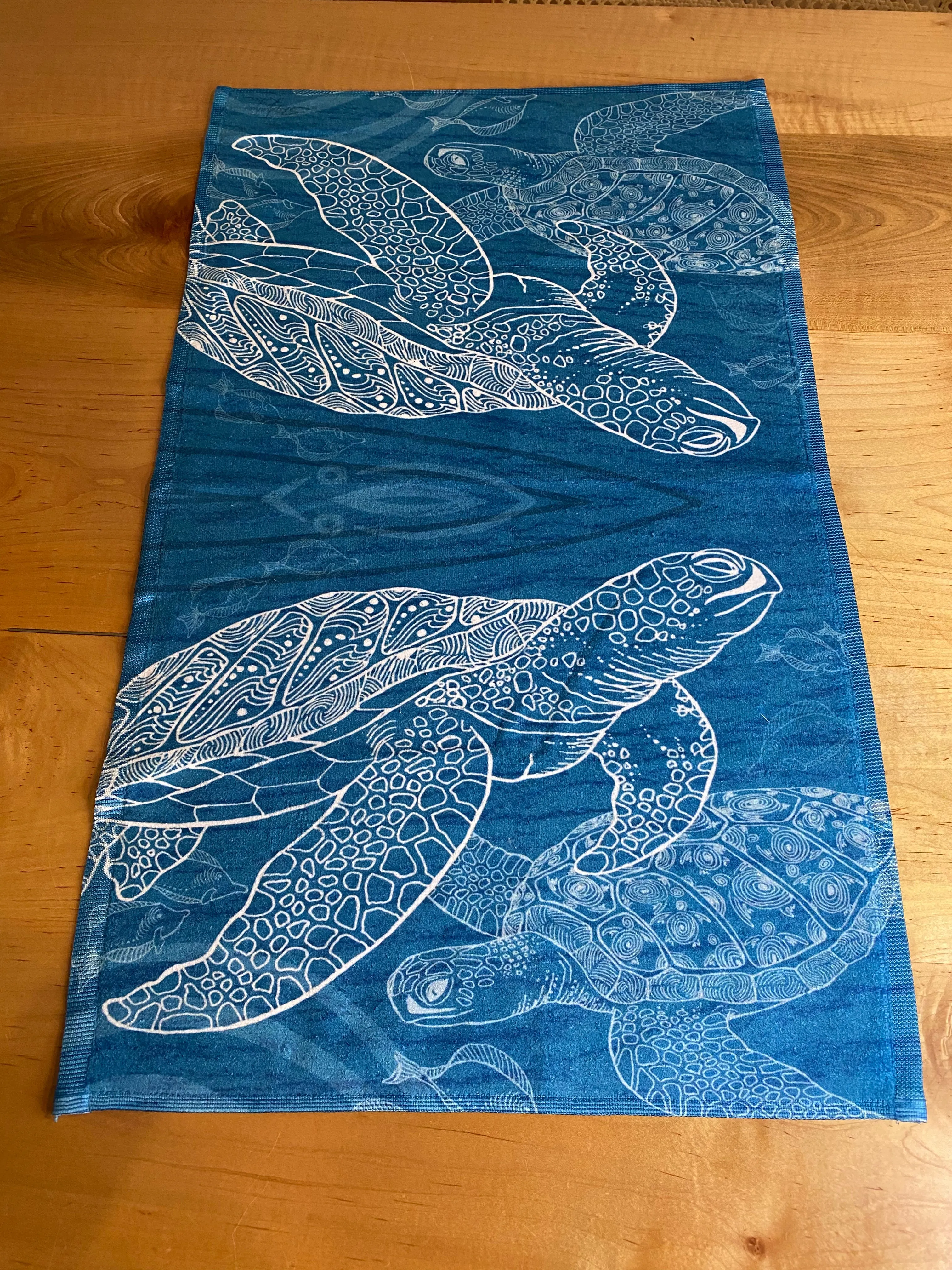 Sea Turtle One Color Hand Towel